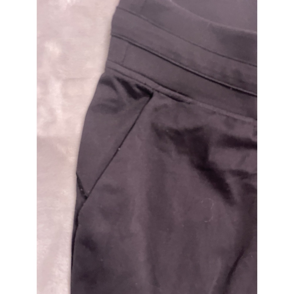 Lululemon Womens 8 Black Joggers Track Pants Tapered Drawstring Gym Workout - Picture 5 of 9